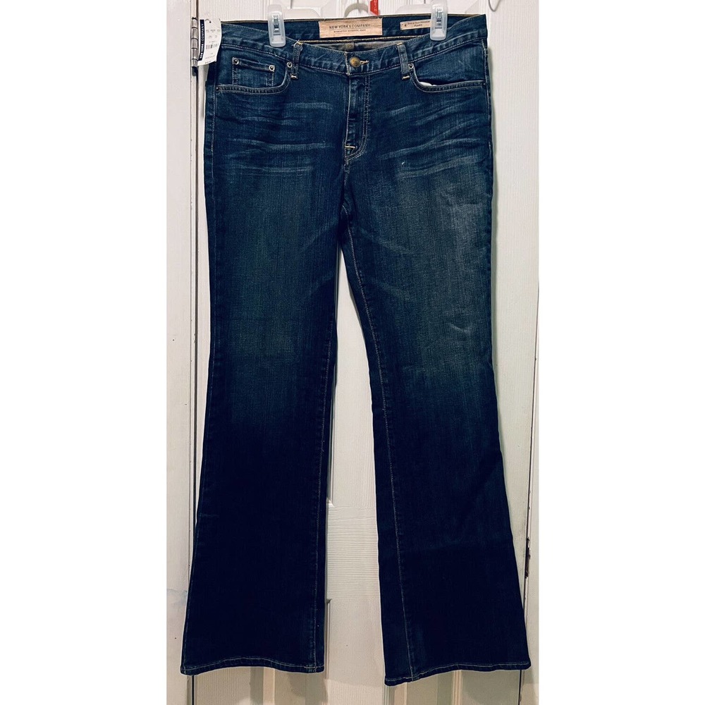 New York And Company Dark Denim Flare New With Tags Size 18/34 Women’s